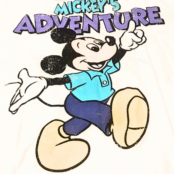 Mickey Mouse Shirt Women Size 10/12 VGC - Picture 2 of 4